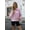 Peach, variant on Women's solid color cropped pullover quarter zipper long sleeve sweatshirt short long sleeve top neckline drawstring casual pullover women's clothing