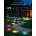 thumbnail image 5 of Govee Outdoor Ground Lights 2, 15 Pack RGBIC Pathway Lights with 100LM Warm White, IP67 Waterproof, 63 Scene Modes, Works with Alexa, Google Assistant, 5 of 7