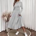 thumbnail image 2 of Sweater Dresses For Women Knitted Elegant Long Sleeve Dress Women Autumn Winter Vintage Dresses Fashion Solid Vestidos Casual Street Y2K, 2 of 5