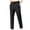 Black, variant on WEAIXIMIUNG Winter Pants Men's Fashionable Elastic Loose Pants Casual Ice Silk Elastic Straight Leg Pants Jogging Sports