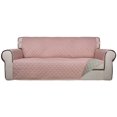 thumbnail image 1 of Housse de Sofa Matelassée Réversible, Protège-Meubles Résistant à l'Eau, Housse de Canapé Lavable avec Mousse Antidérapante et Sangles Élastiques pour Enfants, Chiens, Animaux (Sofa, Rose/beige), 1 of 7