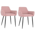 thumbnail image 1 of vidaXL Dining Chairs 2 pcs Pink Velvet, 1 of 5
