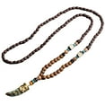 thumbnail image 6 of Eosunjian Vintage Ethnic Style Pendant Necklace Wood Beaded Handmade Women Sweater Necklace Jewelry Gift Fashion Accessories Style D, 6 of 13