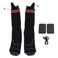 thumbnail image 2 of Electric Heated Socks Rechargeable Thermal Socks for Winter Outdoor Work Skiing Camping 4 Temperature Settings, 2 of 7