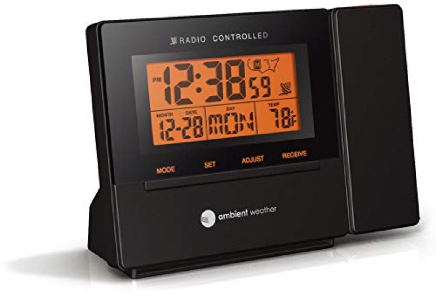 RC8427 ClearView Radio Controlled Projection Clock with Indoor