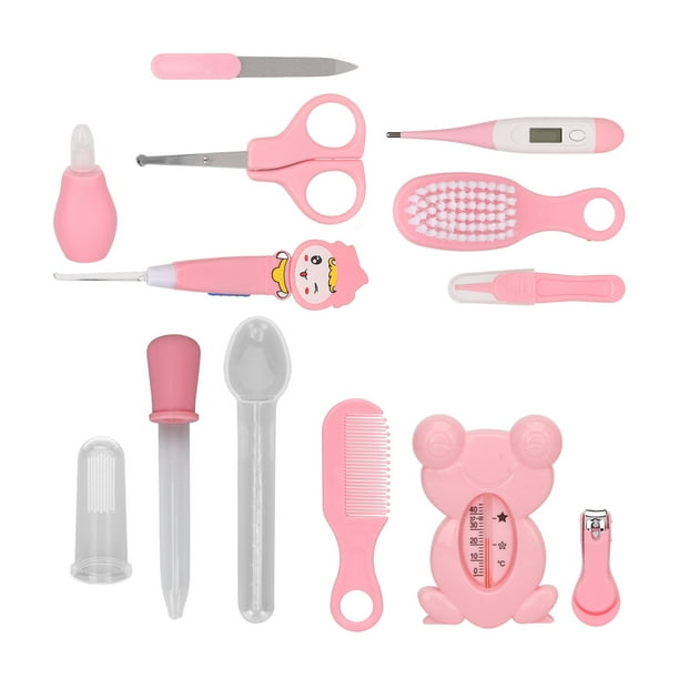 Kit De Cuidado De La Salud Para Recién Nacidos, Termómetro Con Bordes Redondeados, Cuchara De Alimentación, Peine, Kit De Aseo Para El Cuidado De La Salud Del Bebé Para Uso En