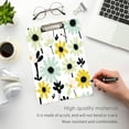 thumbnail image 3 of FORMRS Acrylic Clipboard with Low Profile Clip Standard A4 Letter Size, 12.5" x 9", White Flower, 3 of 8