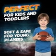 thumbnail image 4 of PlayBolt 6-Inch Mini Footballs – 5 Pack Brown | Inflatable PVC Toy Footballs with Hand Pump for Kids & Toddlers – Indoor & Outdoor Play, Parties & Backyard Games, 4 of 9