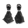 thumbnail image 3 of 1pc Car 5/6 Speed Shift Gear Knob With Leather Boot For Ford For Focus MK2 C-Max Kuga For Mondeo S-Max Transit Tourneo / Custom, 3 of 7