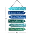 thumbnail image 4 of Excello Global Products Hanging Arrow Wooden Christmas Signs - 3 Styles Available! - 23 x 17 - EGP-HD-0437-A, 4 of 5