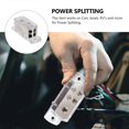 thumbnail image 2 of 4-Way Car Audio Stereo Amp Power Ground Cable Splitter Distribution Block 4GA 8GA for Boats, 2 of 4
