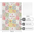 thumbnail image 2 of 2 Pcs Pioneer Flower Floral Print Pattern Kitchen Towels, Funny Microfiber Dish Towel Set, 18" X 26" Tea Towels, 2 of 6