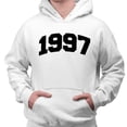 thumbnail image 2 of 1997 College Style Hoodie Sweatshirt Unisex Medium White, 2 of 5