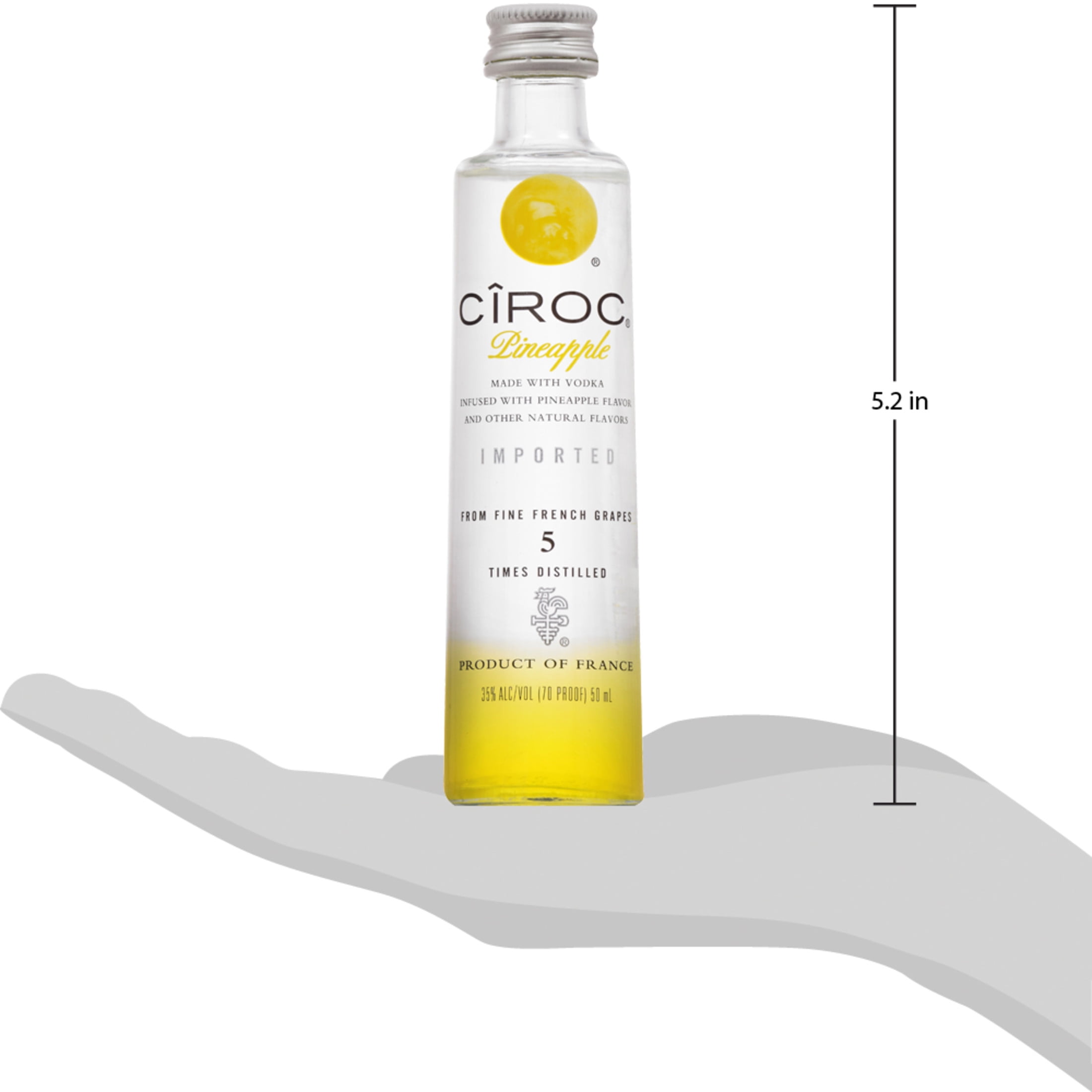 CIROC Pineapple, 50 mL (Made with Vodka Infused with Natural