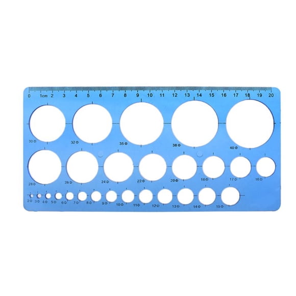 New 1PC Plastic Circles Geometric Template Ruler Stencil Drawing Tool Stationery for student