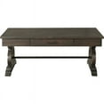 thumbnail image 2 of Picket House Furnishings Stanford Traditional Wood 1 Drawer Coffee Table, Dark Ash, 2 of 8