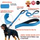 thumbnail image 2 of Correa para perros Primal Pet Gear, doble asa, nailon, 1,8 m, azul, 2 of 9