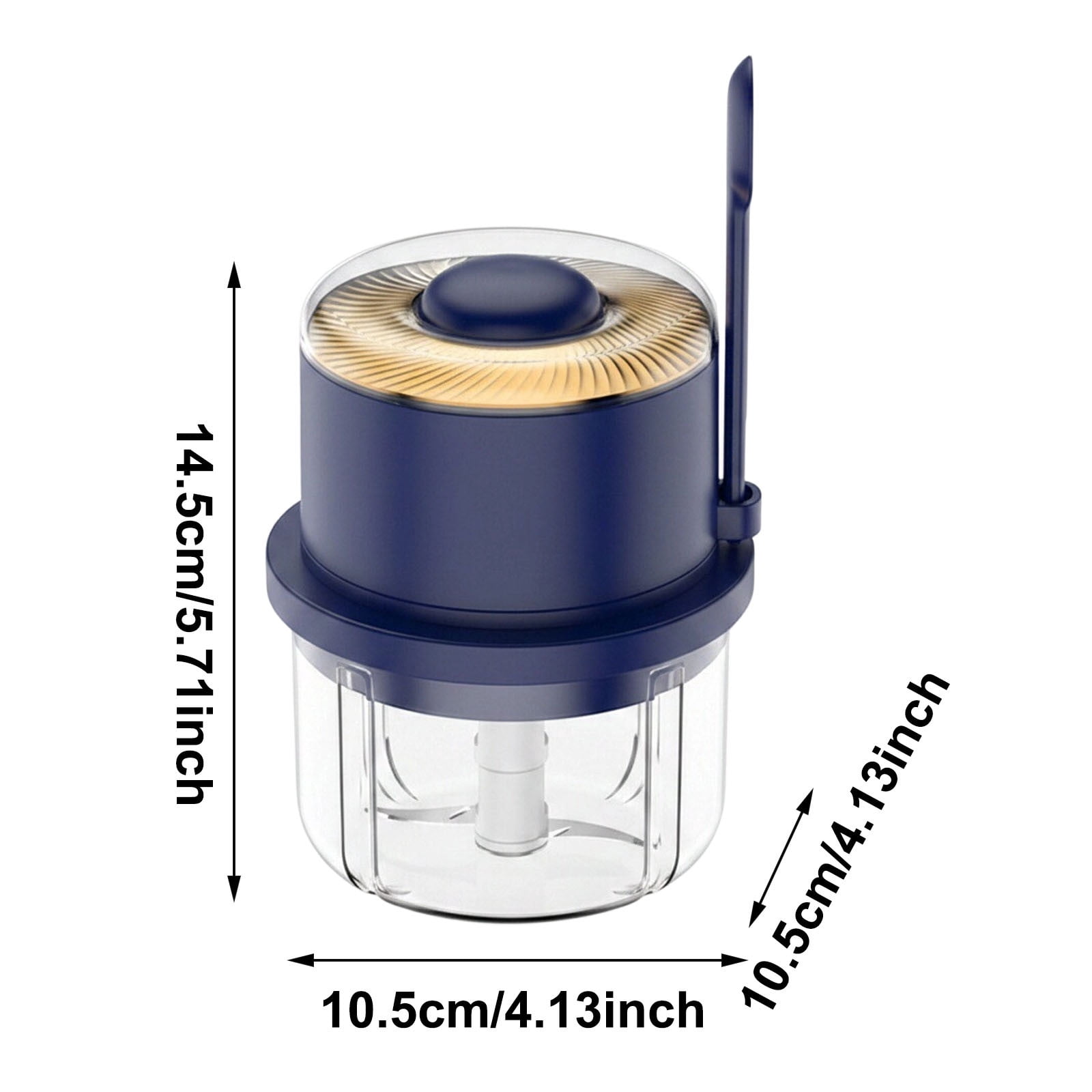 Wireless Garlic Chopper with Stainless Steel Blades Cordless Electric Mini Food Processor USB Rechargeable Kitchen Gadgets for Garlic Onion Veggies Home Kitchen and Travel