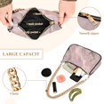 thumbnail image 4 of Rose Gold Marble Pink Womens Chain Shoulder Bag Tote Handbag Clutch Hobo Purse with Zipper for Travel Casual, 4 of 7