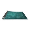 thumbnail image 2 of Ahgly Company Indoor Round Abstract Light Blue Modern Area Rugs, 3' Round, 2 of 4