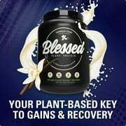 Blessed Vegan Protein Powder - Plant Based Protein Powder Meal Replacement Protein Shake, 23g of Pea Protein Powder, Dairy Free, Gluten Free, Soy Free, No Sugar Added, 30 Servings (Vanilla Chai)