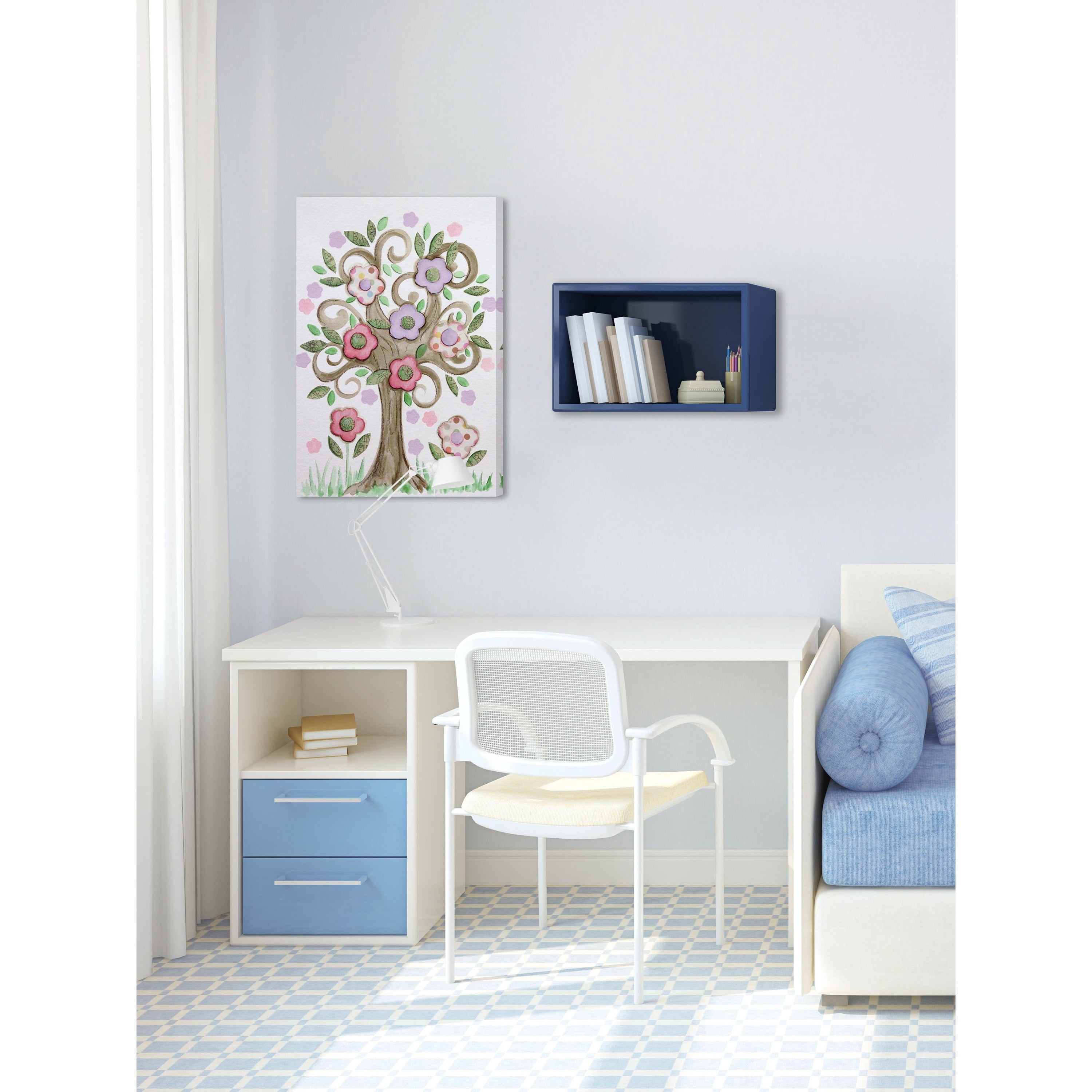 Marmont Hill "Collage Tree" by Reesa Qualia Painting Print on Wrapped Canvas