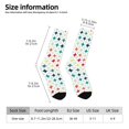 thumbnail image 2 of KLL Colorful Geometric Print Cool Socks Men's Women's Crew Socks Funny Crazy Novelty Stockings, 2 of 6