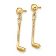 thumbnail image 2 of 14K Yellow Gold Earring Drop & Dangle Women'S 23 mm 5, 2 of 3
