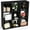 Black, variant on Sybels Cube Storage Shelf, 9-Cube Bookshelf with Removable Dividers,a Versatile Organizer , suitable for living rooms, home offices, and bedrooms, White