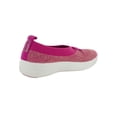 thumbnail image 3 of Fitflop Womens Uberknit Ballet Flat With Bow, Fuchsia/Dusky Pink, US 6.5, 3 of 3