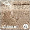 thumbnail image 6 of OEAKAY Traditional Shag Bath Mat, Beige Soft Microfiber Bathroom Rug for Bathroom Floor, 16"x24", Machine Washable, Super Absorbent and Non-Slip, 6 of 7