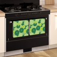 thumbnail image 3 of 4 Pcs Geometric Flower and Dahlia Green Funny Kitchen Towels, Microfiber Dish Towels, Kitchen Tea Towels Set 18" X 26", 3 of 6