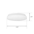 Mainstays 11in 1100lm White Slim Integrated LED Flush Mount Lights 3