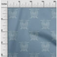 thumbnail image 1 of oneOone Georgette Viscose Fabric Bird Artistic Sashiko Print Fabric BTY 42 Inch Wide, 1 of 1
