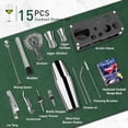 thumbnail image 2 of 15 Piece Cocktail Shaker Set, Boston Stainless Steel Bartender Kit with Acrylic Stand, Bartending Kit, Professional Bar Tool Set for Drink Mixing, Home, Bar, Party Acrylic, 2 of 5