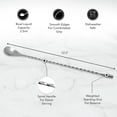 thumbnail image 6 of Professional Bartending Set for Shaken and Stirred Drinks:  Cocktail Shaker, Hawthorne Strainer, Japanese Jigger, Bar Spoon and  Mixing Glass, 6 of 6