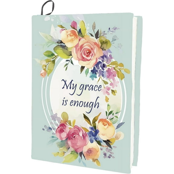 Butterfly Stretchable Book Cover Flower Words Washable Reusable Large Nylon Book Protector Elastic Notebook Wraps Suitable for 9 x 11in