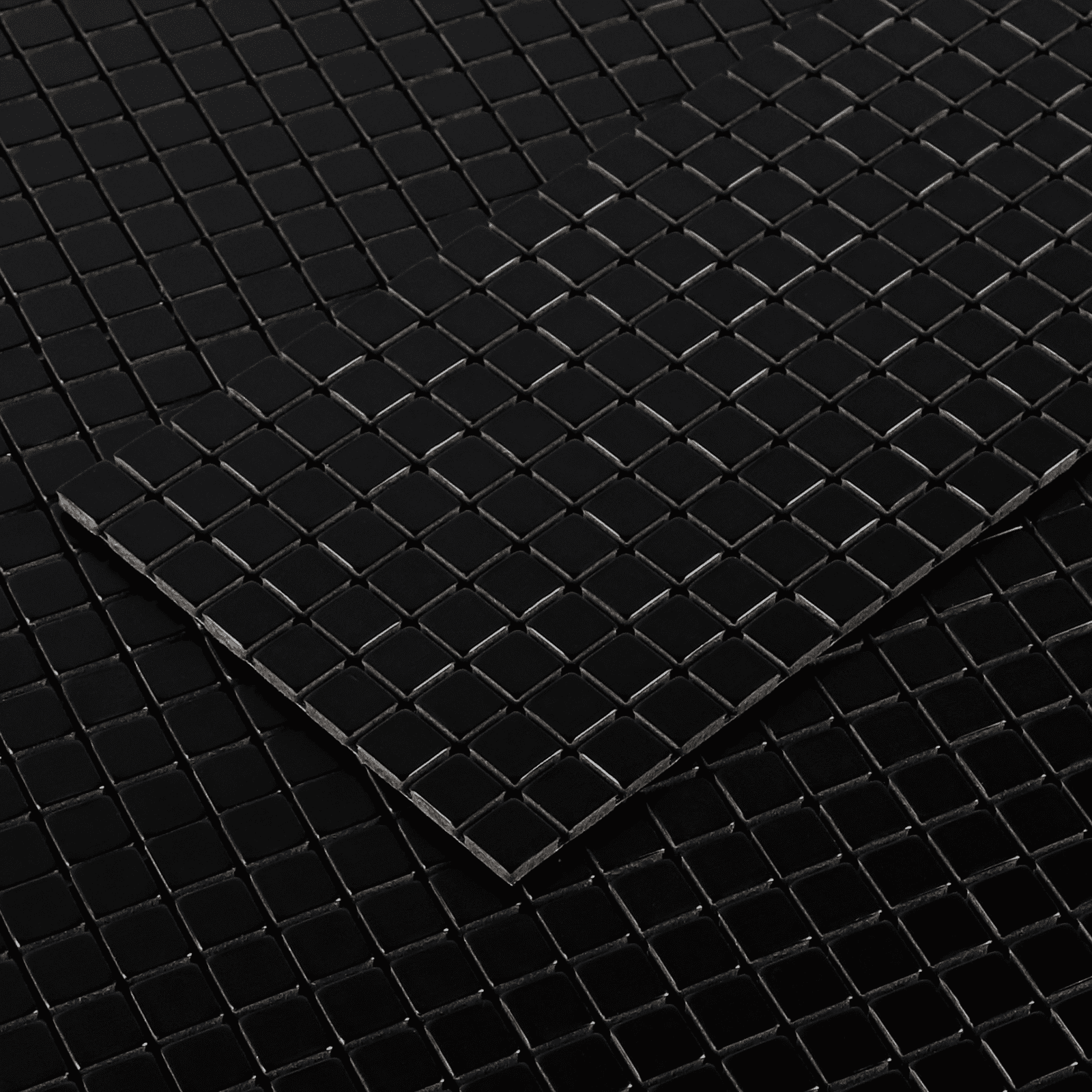 12-Sheet Peel and Stick Backsplash Tiles, Black Aluminum Mosaic 3D Self-Adhesive Wall Tiles Stick on Backsplash for Kitchen Bathroom Fireplace