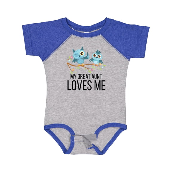 Inktastic Owls My Great Aunt Loves Me Boys or Girls Baby Bodysuit