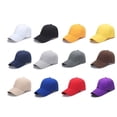 thumbnail image 3 of Men Women Multiple Colour Baseball Cap Peaked Cap Solid Color Adjustable Unisex Spring Summer Dad Hat Shade Sport Baseball Cap,Blue,Adjustable, 3 of 7