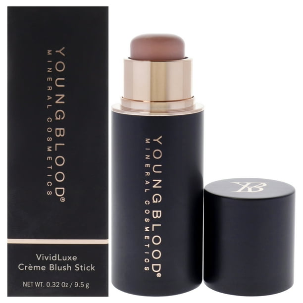 Vivid Luxe Creme Blush Stick - Creme Brulee de Youngblood para mujeres - 0,32 oz de rubor