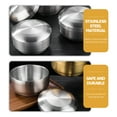 thumbnail image 2 of ULTNICE Simple Design Household Bowl Stainless Steel Soup Bowl with Lid for Dining Out 1 Set, 2 of 8
