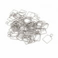 thumbnail image 2 of Unique Bargains 50Pcs 12mm Width Chromium Tone Chandelier Connector Clip for Fastening Crystal, 2 of 4