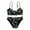 i-Yellow, variant on ibiyuan 3t Bathing Suit Girl ,2 Piece Adjustable Straps Girls Bathing Suits Cute Ruffle Tankini Set with Belt Contrast Trim Cut Out Swimwear,2-3 Years