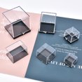 thumbnail image 2 of Caja estándar de mina, caja cuadrada de plástico transparente, caja de exhibición de muestras, caja de colección de acompañamiento manual de piedra de cristal en bruto, caja de, 2 of 5