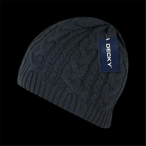 Decky 634-CHA Braidy Knit- Charcoal