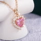 thumbnail image 2 of Collar Colgante Regalos Joyería Amatista para Mujeres Corazón Collares Colgantes, 2 of 8