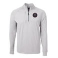 thumbnail image 2 of Men's Cutter & Buck Heather Gray Inter Miami CF Big & Tall Adapt Eco Knit Quarter-Zip Top, 2 of 3