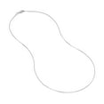 thumbnail image 2 of 14K White Gold Women's 22" 0.66mm Box Chain Necklace with 050 Gauge and Lobster Lock Quality Tag, 2 of 4