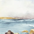 thumbnail image 3 of Loreth, Lanie 12x12 Black Modern Framed Museum Art Print Titled - Along The Golden Coast I, 3 of 5